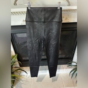 SSYS The Label Black Faux Leather High-Waisted Leggings